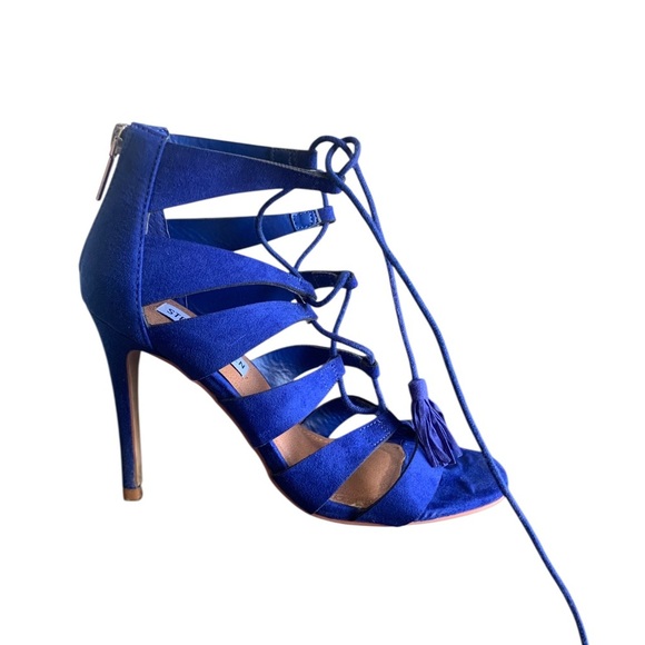 Steve Madden Royal Blue Suede  Heels – Size 6.5 - Picture 1 of 5